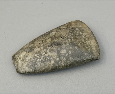 A Neolithic greenstone hand axe, probably of Langdale origin, Cumbria - circa 3000-4000 BC, the ground and polished axe with 