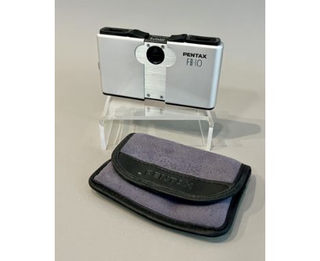 A pair of cased Pentax FB-10 compact binoculars - 10 x 18, lightweight (125g) pocket size binoculars, in very good condition.