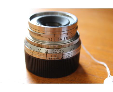 An Ernst Leitz GMBH Wetzlar Summaron F=3.5 1:3.5 NR.1177597 camera lens