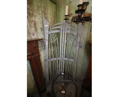Paul Woodmass, Blacksmith made galvanised wrought iron gate