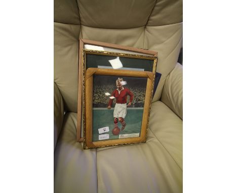 7 Framed Vintage Football Prints