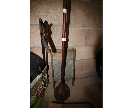 Posser Stick &amp; Scrubbing Board