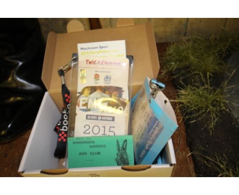 Box of Sporting Memorabilia