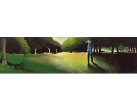 COLIN JELLICOE (1942-2018) THREE ACRYLICS ON PAPER ?CJ Searcher in the Sun? 5? x 17 ¾? (12.7cm x 45cm) ?CJ Searcher in the Su