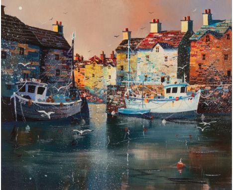NICK POTTER (b.1959) ARTIST SIGNED LIMITED EDITION COLOUR PRINT ?Evening Shelter?, (50/150), with certificate 10? x 12? (25.4