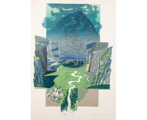 NORMAN JAQUES (1922-2014) TWO ARTIST SIGNED LIMITED EDITION COLOUR PRINTS ?Pine Wood?, (5/15)?Lauterbrunnen?, (3/10) 28? x 20