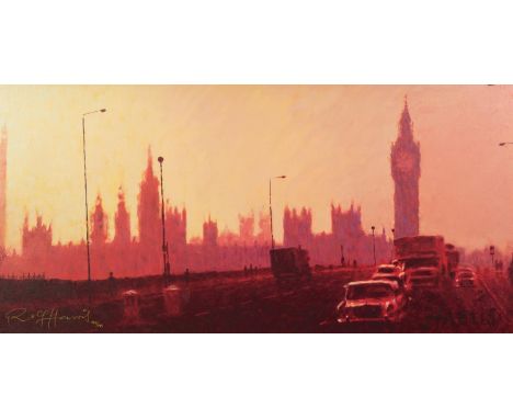 ROLF HARRIS (b.1930) ARTIST SIGNED LIMITED EDITION COLOUR PRINT ?Fifties Rush Hour? (183/195), with certificate 16? x 32? (40