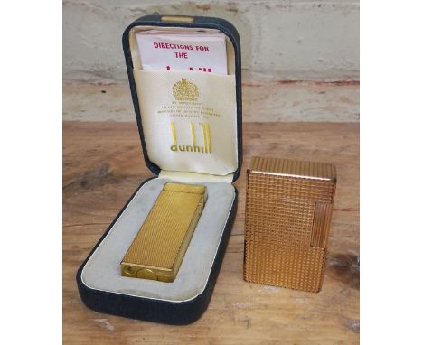 Two vintage lighters: Dunhill &amp; Dupoint.