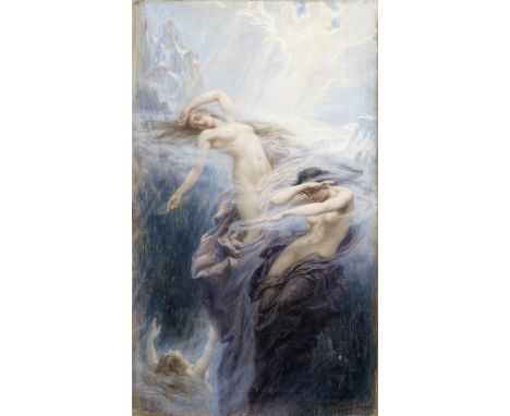 Herbert James Draper (British, 1864-1920)The Mountain Mists signed 'Herbert Draper' (lower right), inscribed 'The MOUNTAIN MI