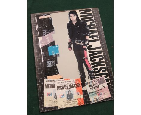 THREE MICHAEL JACKSON 1988 CONCERT TICKETS PLUS SOUVENIR MAGAZINE 