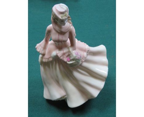 COALPORT GLAZED CERAMIC FIGURINE, APPROXIMATELY 19cm HIGH 