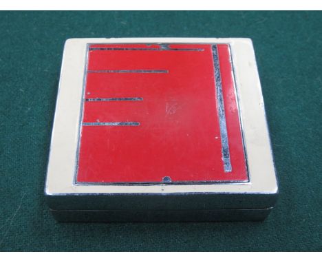 ART DECO ENAMELLED FOLD OUT TRAVEL CLOCK - THOMAS LLOYD DAVIES, ROYAL AIR FORCE