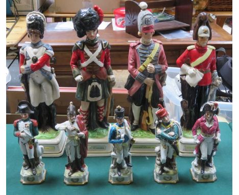 PARCEL OF HANDPAINTED CERAMIC MODEL FIGURES 