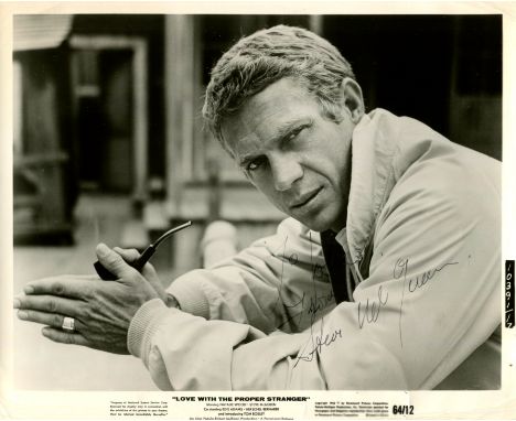 MCQUEEN STEVE: (1930-1980) American actor, an Academy Award nominee. Vintage signed and inscribed 10 x 8 photograph, the orig