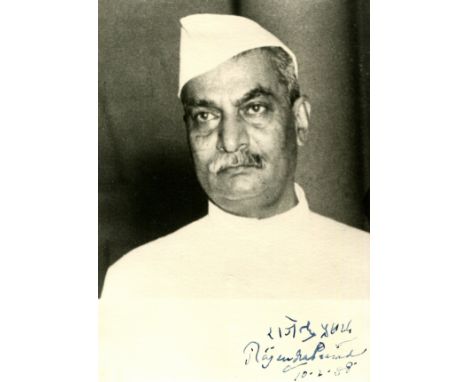 PRASAD RAJENDRA: (1884-1963) Indian politician who served as the first President of the Republic of India 1950-62. Vintage si