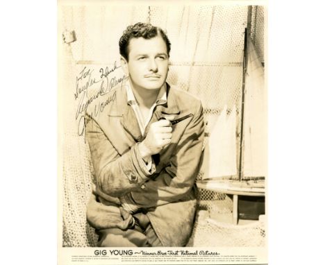 YOUNG GIG: (1913-1978) American actor, Academy Award winner for Best Supporting Actor in 1969 for his role as Rocky in They S