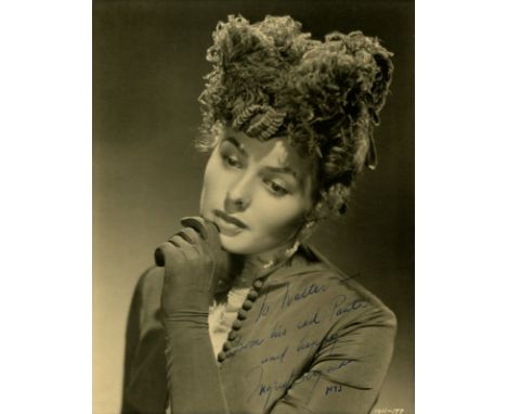 BERGMAN INGRID: (1915-1982) Swedish actress, Academy Award winner for Best Actress in 1944 for her role as Paula Alquist Anto
