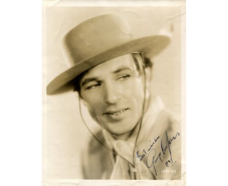 COOPER GARY: (1901-1961) American actor, Academy Award winner for Best Actor in 1941 for his role as Sergeant Alvin York in S