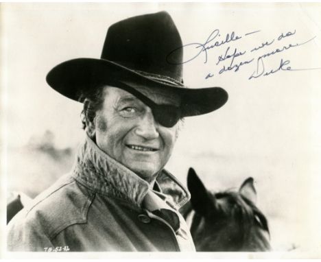 WAYNE JOHN: (1907-1979) American actor, Academy Award winner for Best Actor in 1969 for his role as Marshal Reuben J. 'Rooste