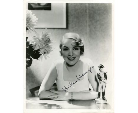 HAYES HELEN: (1900-1993) American actress, Academy Award winner for Best Actress in 1931/32 for her role as Madelon Claudet i