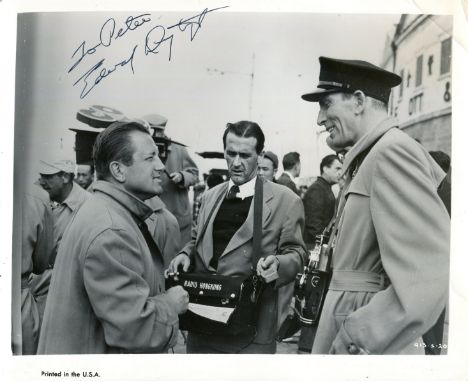 DMYTRYK EDWARD: (1908-1999) American film director. Vintage signed and inscribed 10 x 8 photograph of Dmytryk standing in a h