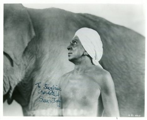 JAFFE SAM: (1891-1984) American actor, an Academy Award nominee. Signed and inscribed 10 x 8 photograph of Jaffe standing in 