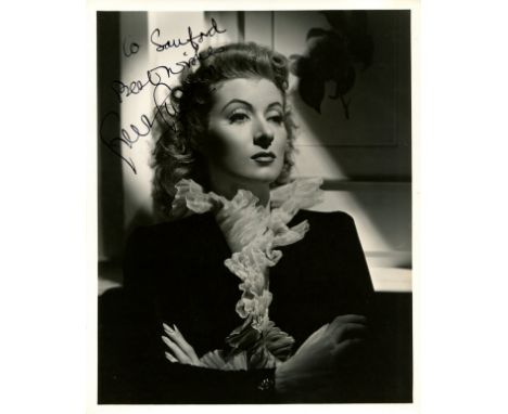 GARSON GREER: (1904-1996) English actress, Academy Award winner for Best Actress in 1942 for her role as Kay Miniver in Mrs. 