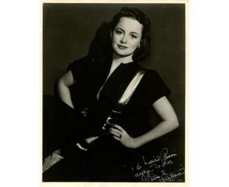 DE HAVILLAND OLIVIA: (1916-2020) British actress, Academy Award winner for Best Actress in 1946 for her role as Miss Josephin