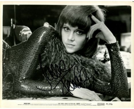 FONDA JANE: (1937-     ) American actress, Academy Award winner for Best Actress in 1971 for her role as Bree Daniels in Klut