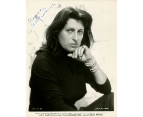MAGNANI ANNA: (1908-1973) Italian actress, Academy Award winner for Best Actress in 1955 for her role as Serafina Delle Rose 