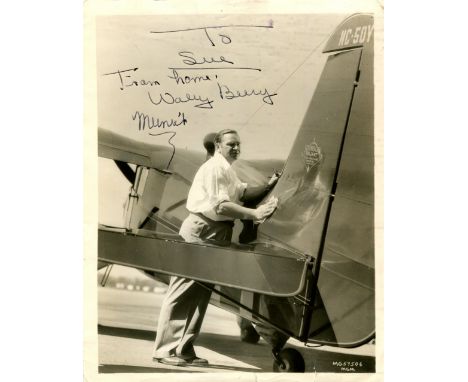 BEERY WALLACE: (1885-1949) American actor, Academy Award winner for Best Actor in 1931/32 for his role as Andy 'Champ' Purcel