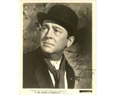 DUNN JAMES: (1905-1967) American actor, Academy Award winner for Best Supporting Actor in 1945 for his role as Johnny Nolan i