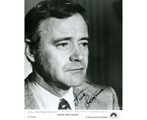LEMMON JACK: (1925-2001) American actor, Academy Award winner for Best Actor in 1973 for his role as Harry Stoner in Save the
