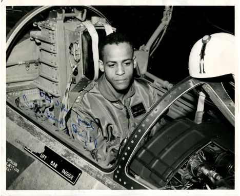 DWIGHT EDWARD: (1933-&nbsp;&nbsp;&nbsp;&nbsp; ) American test pilot who, in 1961, became the first African American to have e