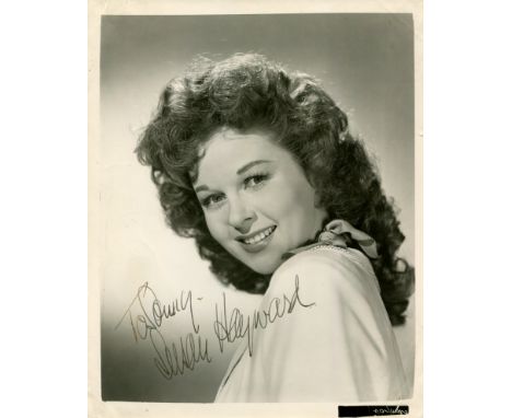 HAYWARD SUSAN: (1917-1975) American actress, Academy Award winner for Best Actress in 1958 for her role as Barbara Graham in 