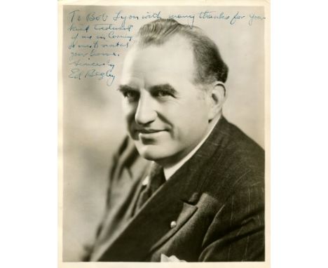 BEGLEY ED: (1901-1970) American actor, Academy Award winner for Best Supporting Actor in 1962 for his role as Tom 'Boss' Finl