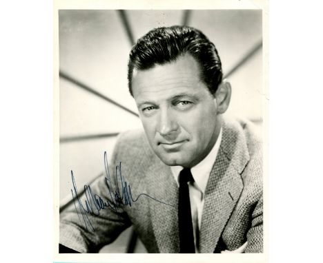 HOLDEN WILLIAM: (1918-1981) American actor, Academy Award winner for Best Actor in 1953 for his role as Sefton in Stalag 17. 
