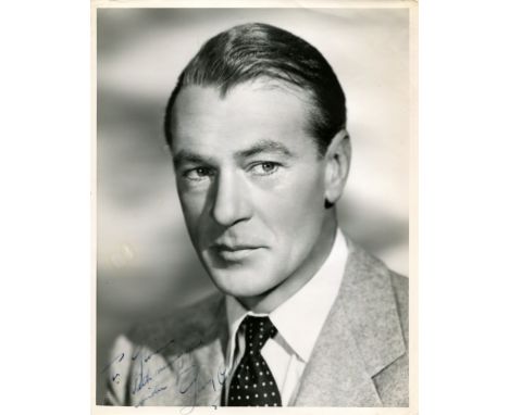 COOPER GARY: (1901-1961) American actor, Academy Award winner for Best Actor in 1952 for his role as Will Kane in High Noon. 