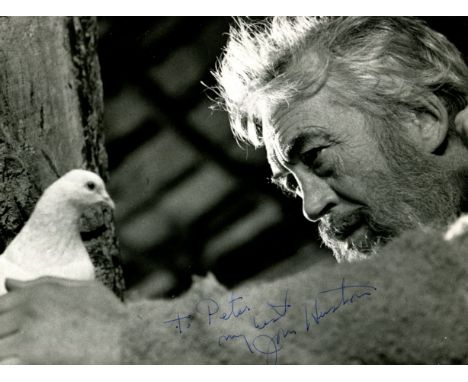 HUSTON JOHN: (1906-1987) American film director and actor, Academy Award winner. A good signed and inscribed 11 x 8 photograp