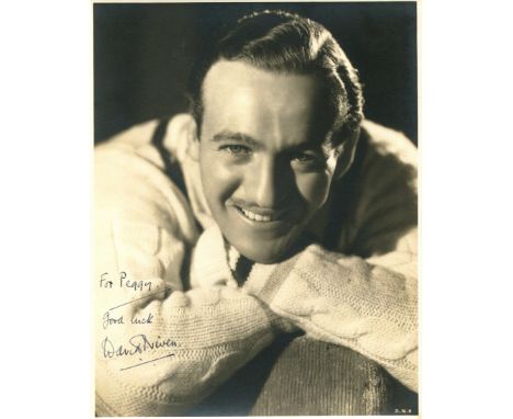 NIVEN DAVID: (1910-1983) British actor, Academy Award winner for Best Actor in 1958 for his role as Major Angus Pollock in Se