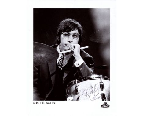 WATTS CHARLIE: (1941-2021) English Drummer, best known as a member of the Rolling Stones since 1963. Watts has also been the 