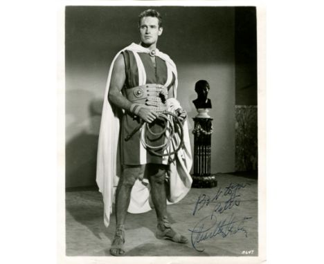HESTON CHARLTON: (1923-2008) American actor, Academy Award winner for Best Actor in 1959 for his role as Judah Ben-Hur in Ben