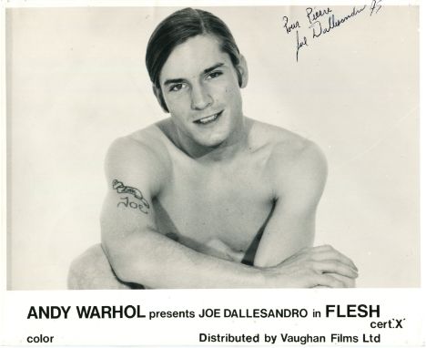 DALLESANDRO JOE: (1948-     ) American actor and Warhol superstar, a sex symbol of gay subculture in the 1960s and 1970s. Sig