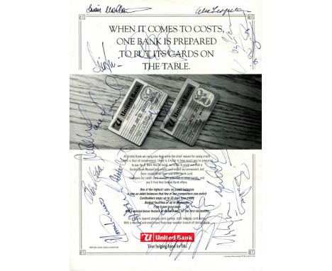 MANCHESTER UNITED: An official printed 4to programme for the International Soccer Festival in South Africa, July 1993, signed