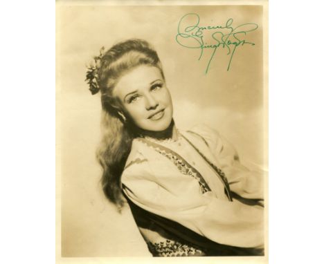 ROGERS GINGER: (1911-1995) American dancer and actress, Academy Award winner for Best Actress in 1940 for her role as Katheri