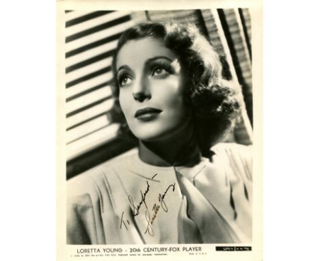 YOUNG LORETTA: (1913-2000) American actress, Academy Award winner for Best Actress in 1947 for her role as Katrin Holstrom in