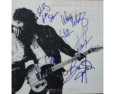SPRINGSTEEN BRUCE: (1949-&nbsp;&nbsp;&nbsp;&nbsp; ) American singer &amp; songwriter. Signed record sleeve for the album Born