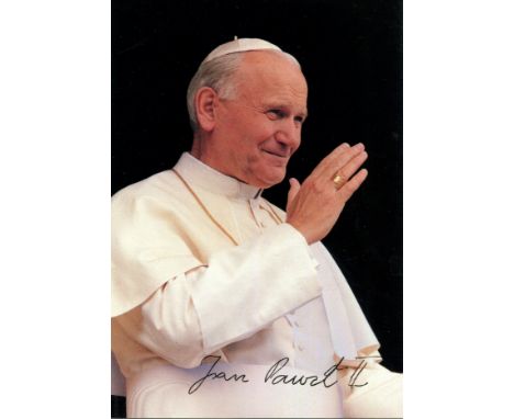 JOHN PAUL II: (1920-2005) Pope of the Catholic Church 1978-2005, later canonised as Pope Saint John Paul II in 2014. A good s
