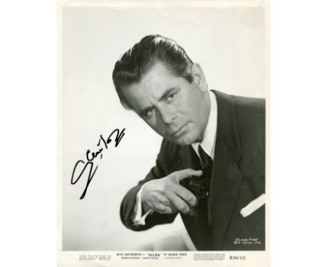 FORD GLENN: (1916-2006) Canadian-American actor. A good signed 8 x 10 photograph of Ford in a head and shoulders pose in cost