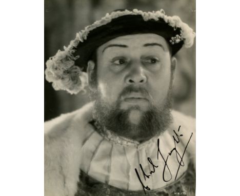 LAUGHTON CHARLES: (1899-1962) English actor, Academy Award winner for Best Actor in 1932/33 for his role as King Henry VIII i